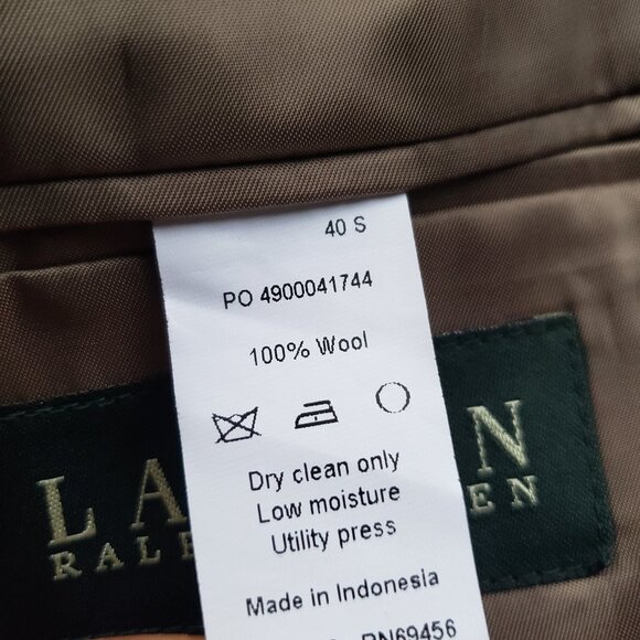 Lauren Ralph Lauren 3pc Suit 40S Brown Wool - Picture 5 of 15